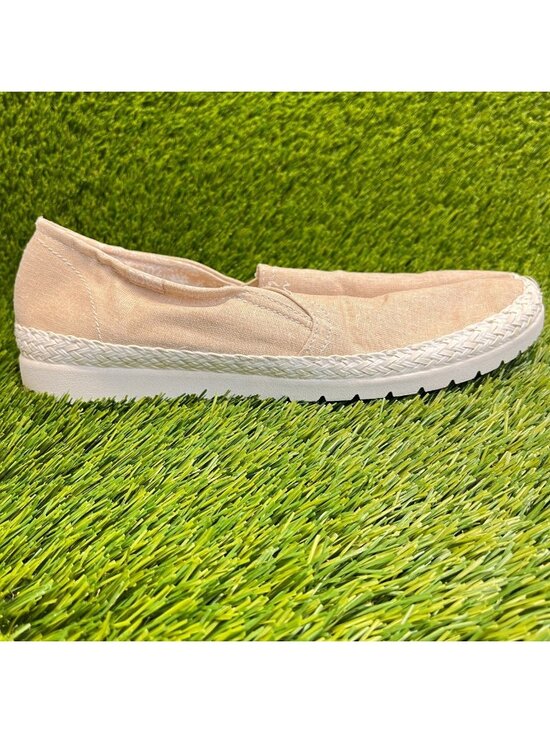 Skechers BOBS Flexpadrille HI Coast Size 10 Beige White Casual Slip On Shoes